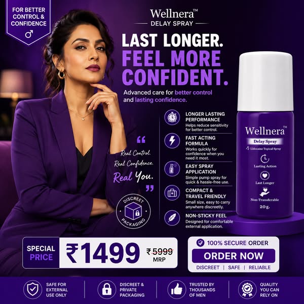 Wellnera Delay Spray for Men | Long Lasting Performance Spray | 20g